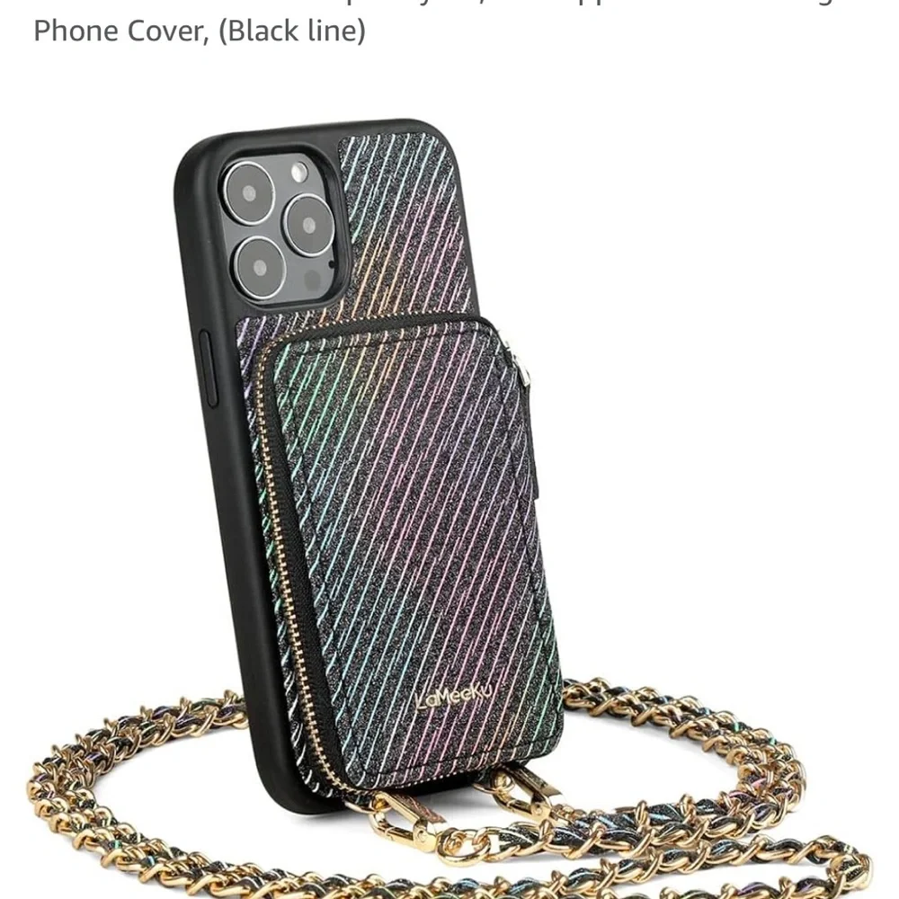 LAMEEKU iPhone 13 Pro Max Wallet Case 6.7 inch